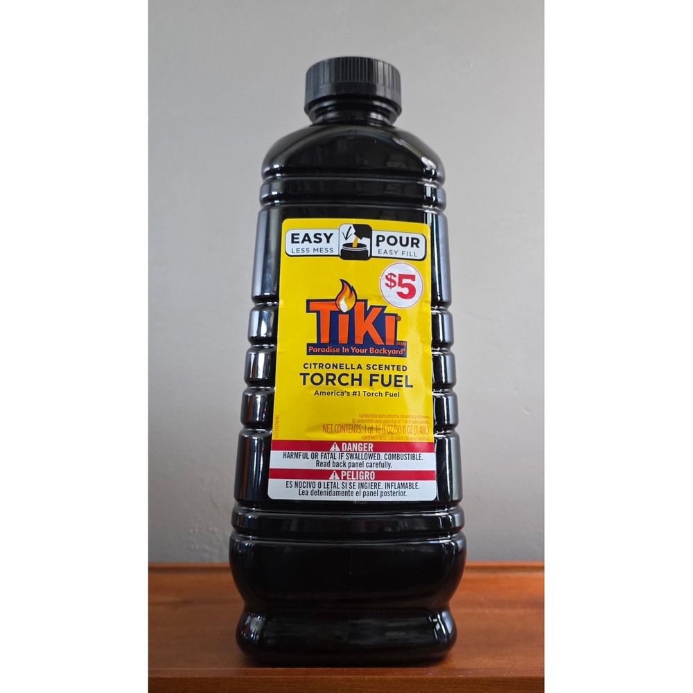 Tiki Brand Citronella Scented Torch Fuel 50 fl oz Easy Pour Outdoor Lighting